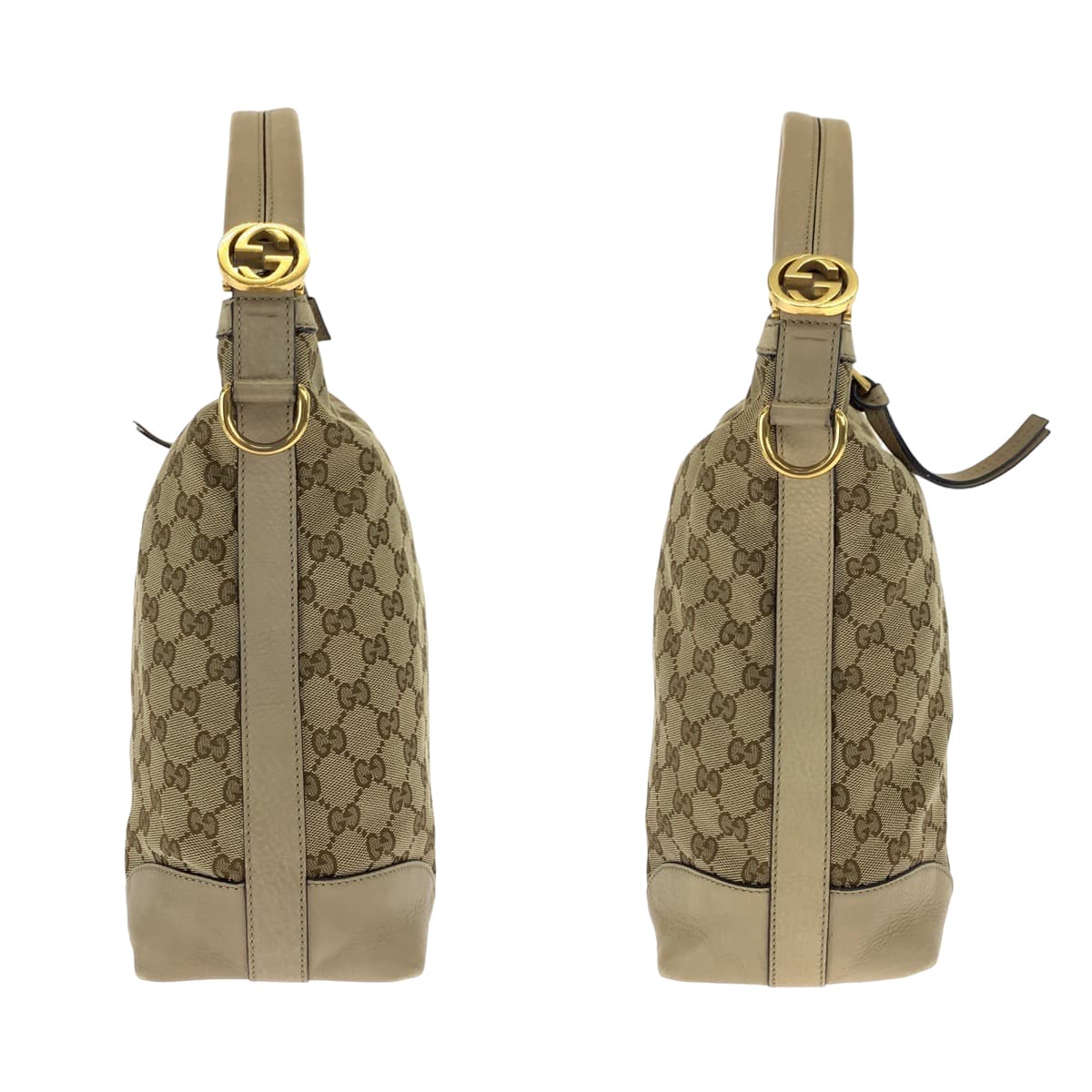 GUCCI グッチ ベージュ GGキャンバス / レザー 326514 ショルダーバッグ ハンドバッグ 2way  レディース