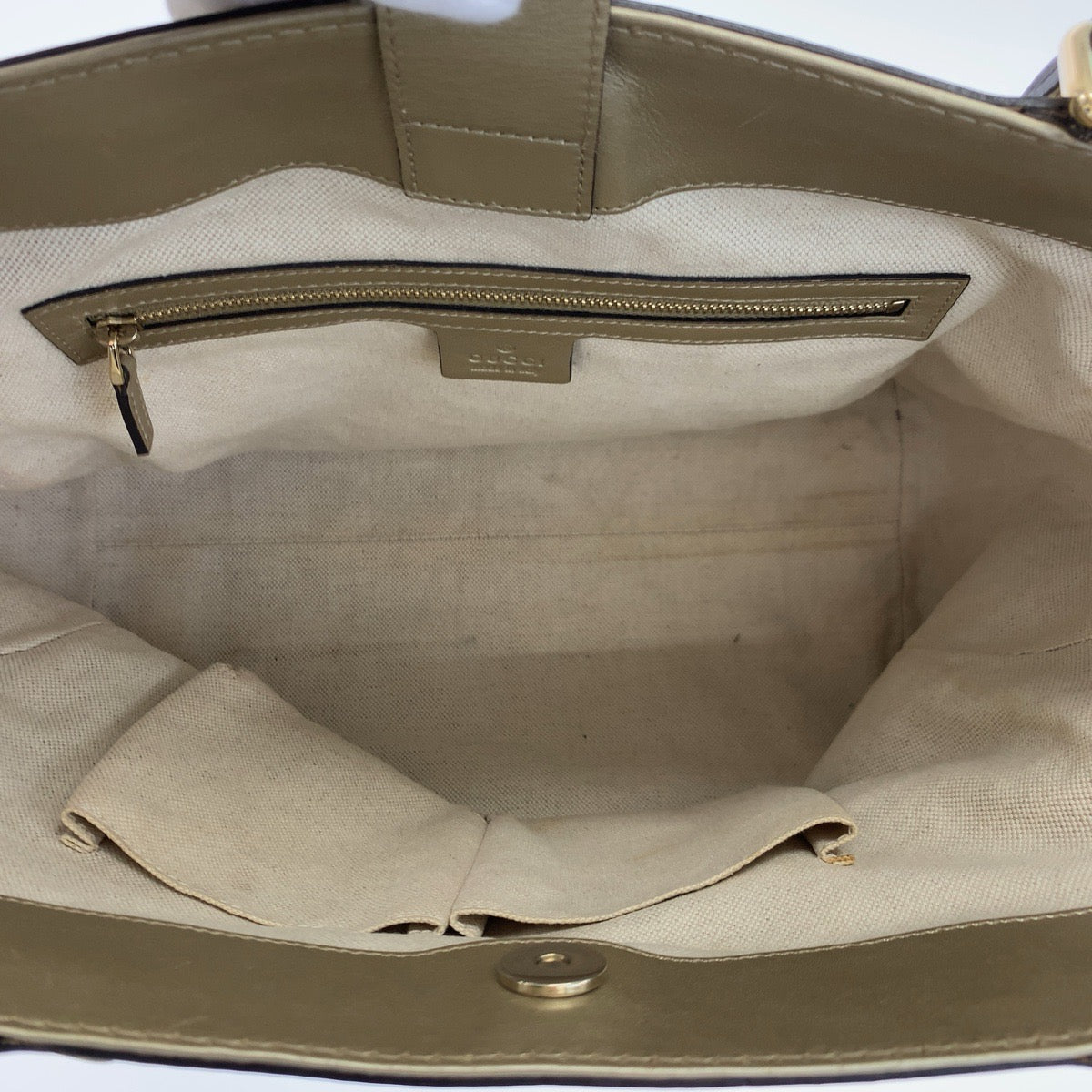 GUCCI グッチ メイフェア リボン ベージュ ブラウン 茶 ゴールド金具 GGキャンバス 257061 トートバッグ ハンドバッグ  レディース
