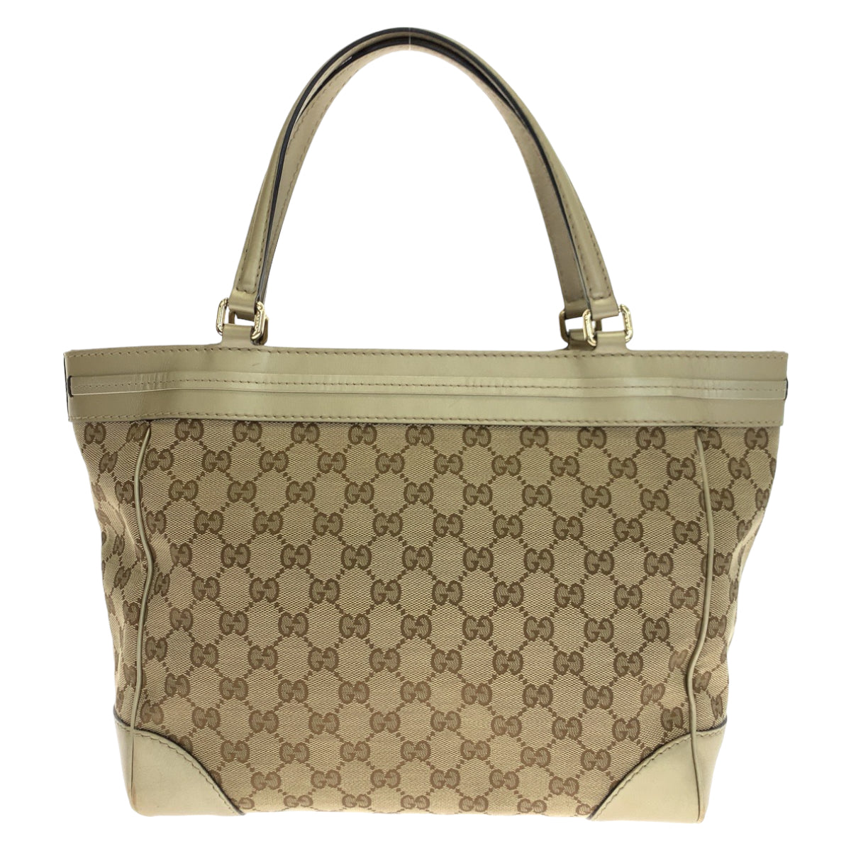 GUCCI グッチ メイフェア リボン ベージュ ブラウン 茶 ゴールド金具 GGキャンバス 257061 トートバッグ ハンドバッグ  レディース
