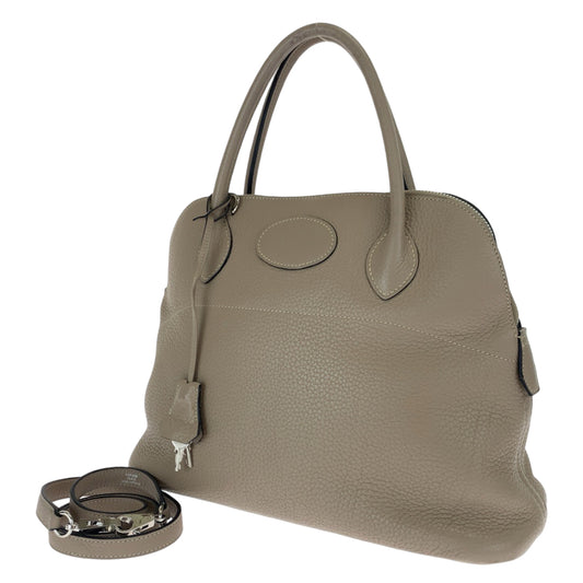HERMES エルメス ボリード31 ベージュ シルバー金具 レザー / トリヨンクレマンス ショルダーバッグ ハンドバッグ 2way  レディース