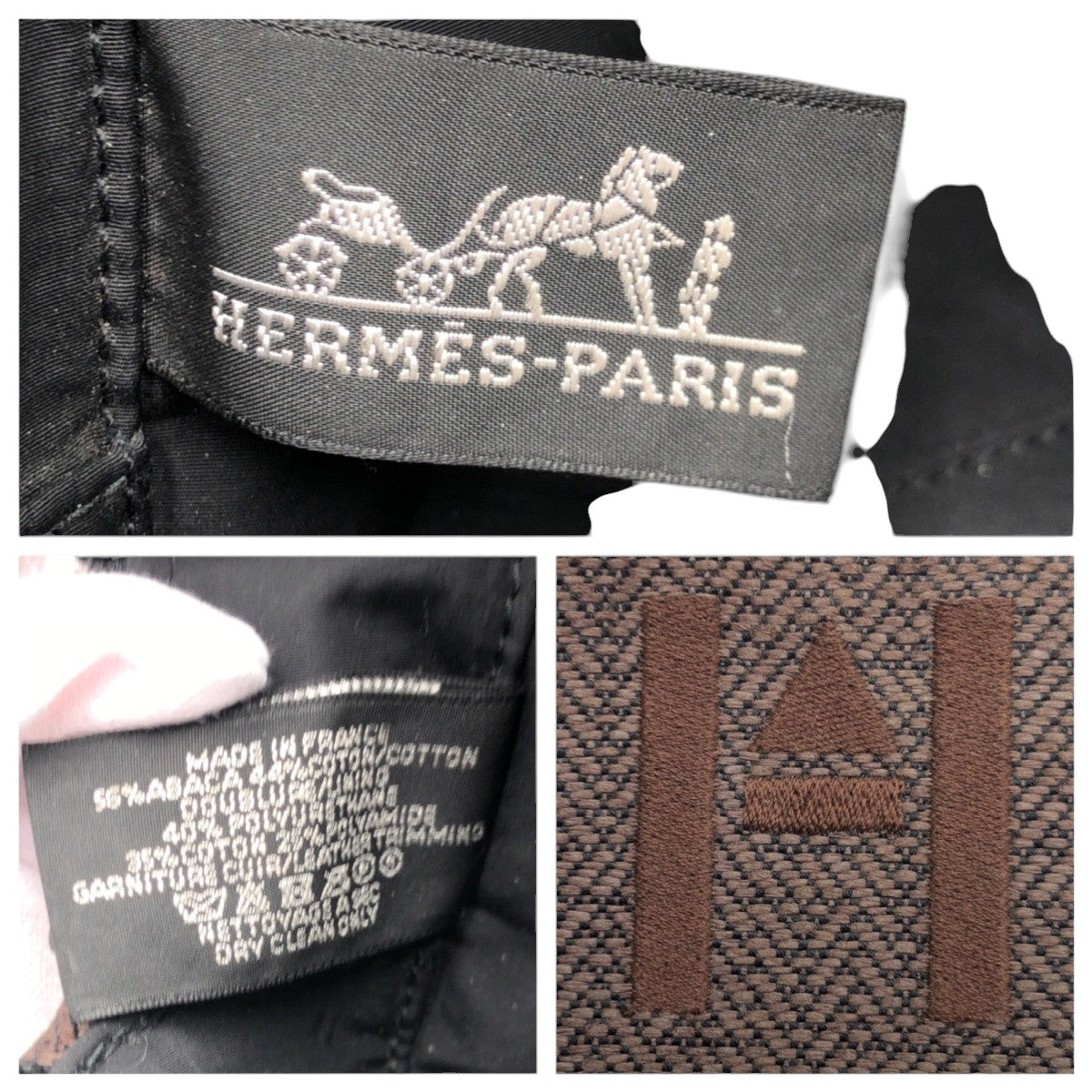 12832
HERMES エルメス グローブトロッターMM ブラウン シルバー金具 コットン ポーチ  メンズ