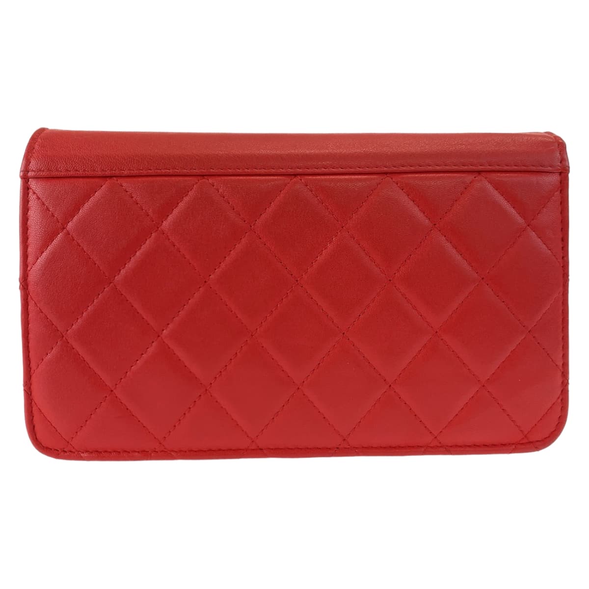 CHANEL シャネル マトラッセ キューバコレクション ココマーク レッド 赤 シルバー金具 カーフ / ラムスキン チェーンウォレット 斜め掛け ショルダーバッグ  レディース