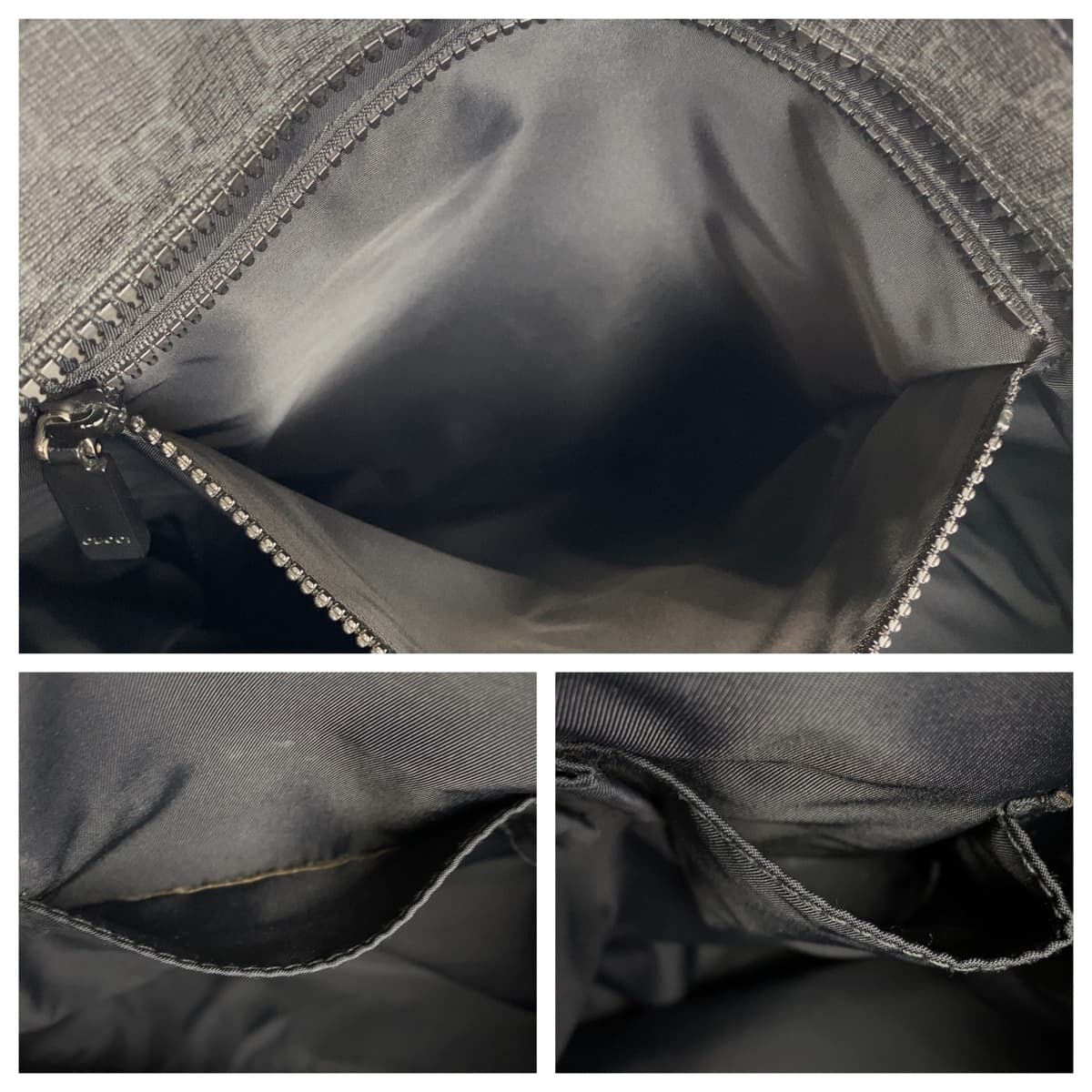 GUCCI グッチ GGスプリーム ブラック 黒 ブラック金具 PVC / レザー 162163 トートバッグ ショルダーバッグ 2way  メンズ