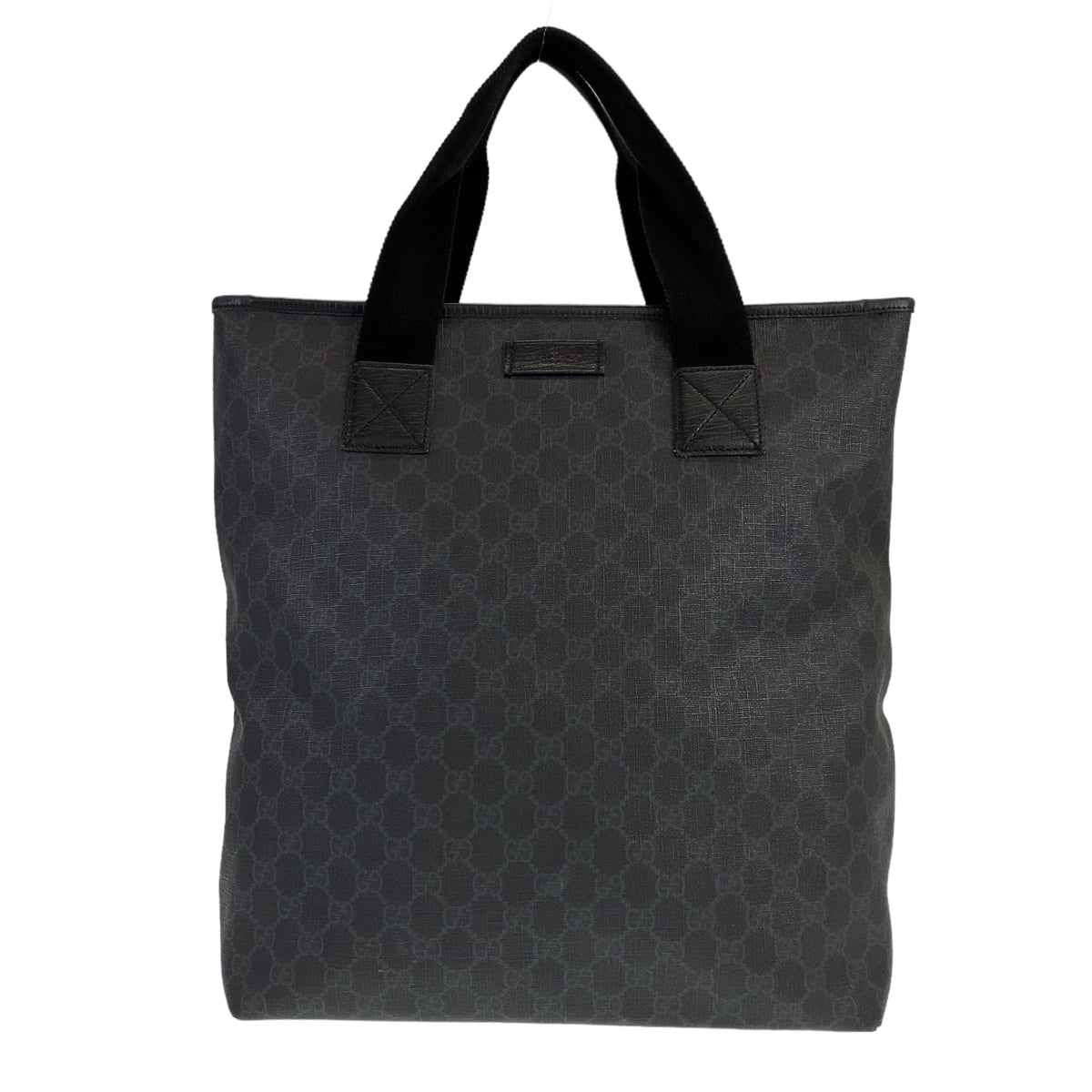 GUCCI グッチ GGスプリーム ブラック 黒 ブラック金具 PVC / レザー 162163 トートバッグ ショルダーバッグ 2way  メンズ
