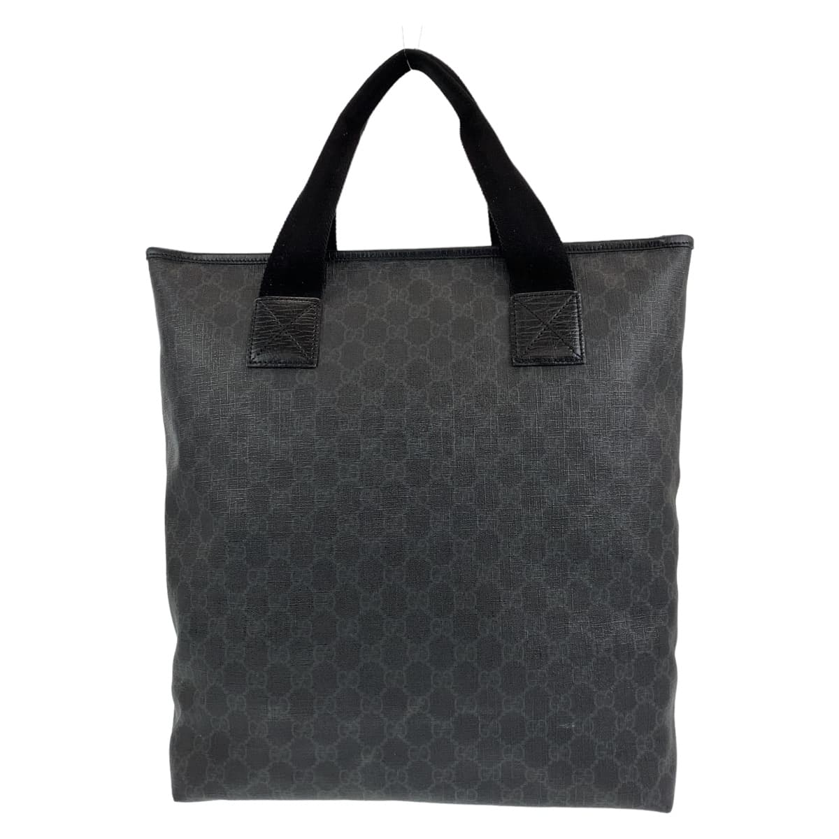 GUCCI グッチ GGスプリーム ブラック 黒 ブラック金具 PVC / レザー 162163 トートバッグ ショルダーバッグ 2way  メンズ