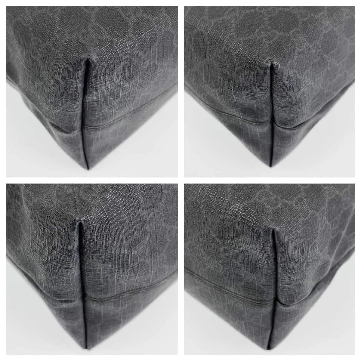 GUCCI グッチ GGスプリーム ブラック 黒 ブラック金具 PVC / レザー 162163 トートバッグ ショルダーバッグ 2way  メンズ