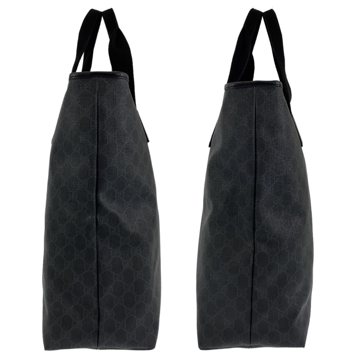GUCCI グッチ GGスプリーム ブラック 黒 ブラック金具 PVC / レザー 162163 トートバッグ ショルダーバッグ 2way  メンズ