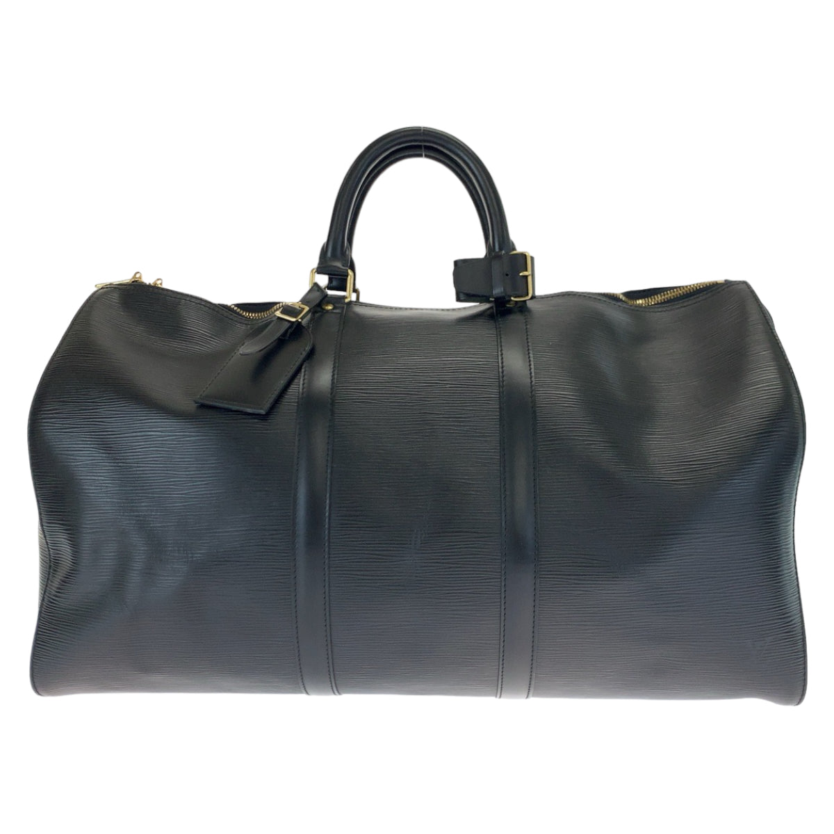 LOUIS VUITTON ルイヴィトン エピ キーポル55 ブラック 黒 ゴールド金具 エピレザー M42952 ボストンバッグ 旅行バッグ  メンズ