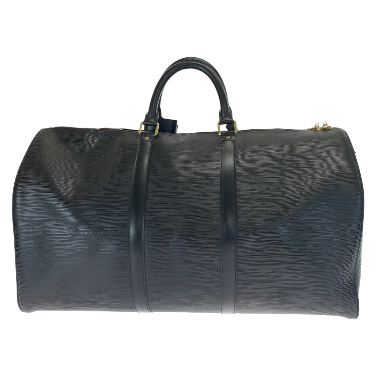LOUIS VUITTON ルイヴィトン エピ キーポル55 ブラック 黒 ゴールド金具 エピレザー M42952 ボストンバッグ 旅行バッグ  メンズ
