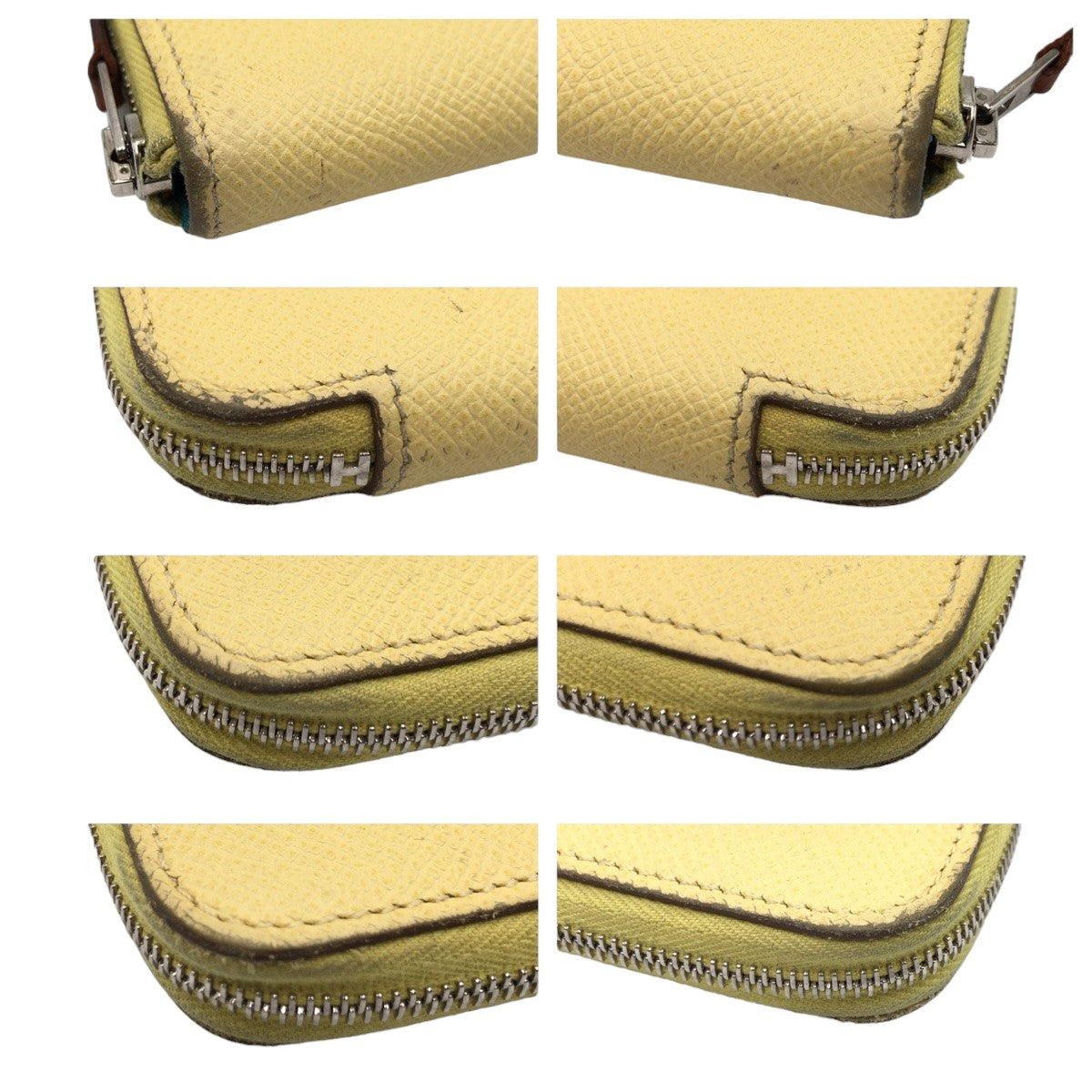 10582
HERMES エルメス アザップ ロングシルクイン イエロー 黄 ジョーヌプッサン ヴォーエプソン 長財布 ロングウォレット ラウンドファスナー X刻印  レディース