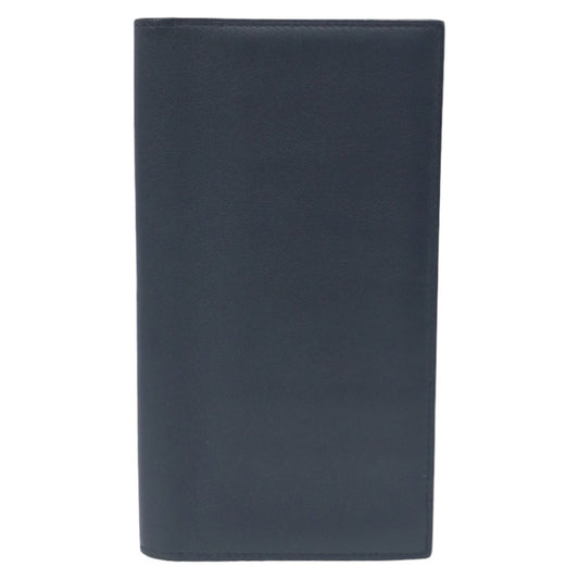 10583
HERMES エルメス シチズン ツイル ブラック 黒 レザー 札入れ 二つ折り財布 A刻印  メンズ A52