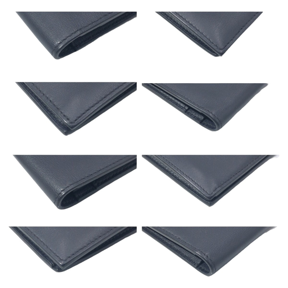 10583
HERMES エルメス シチズン ツイル ブラック 黒 レザー 札入れ 二つ折り財布 A刻印  メンズ A52