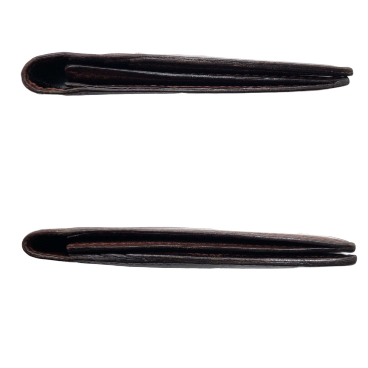 HERMES エルメス シチズン ツイル キャメル ブラウン  レザー 札入れ 二つ折り財布  メンズ B25