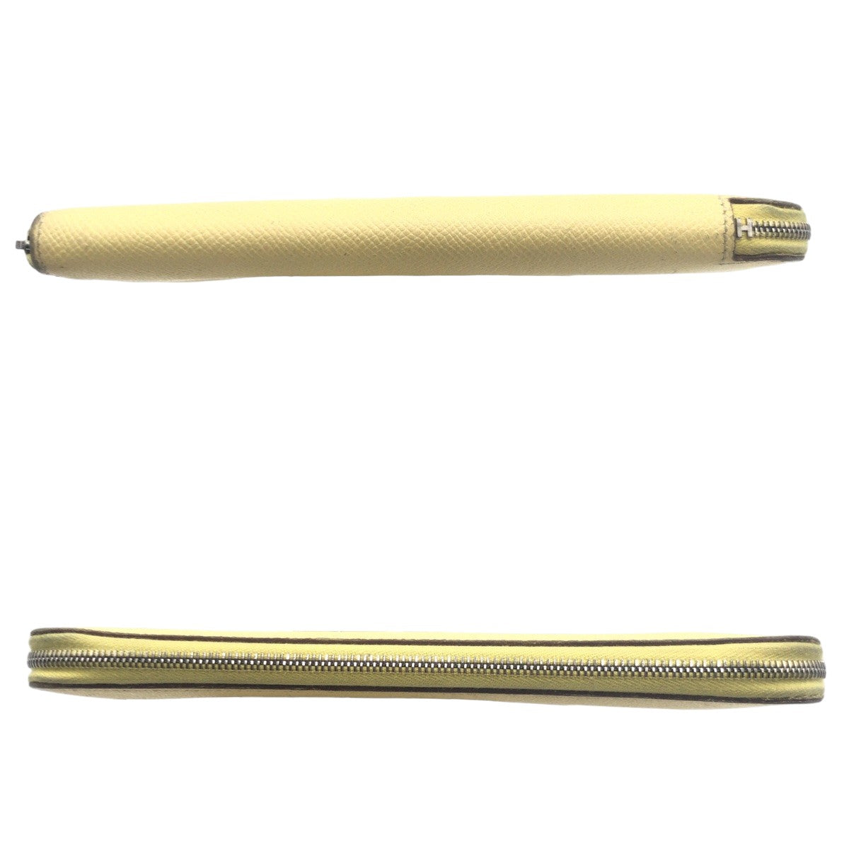 10582
HERMES エルメス アザップ ロングシルクイン イエロー 黄 ジョーヌプッサン ヴォーエプソン 長財布 ロングウォレット ラウンドファスナー X刻印  レディース