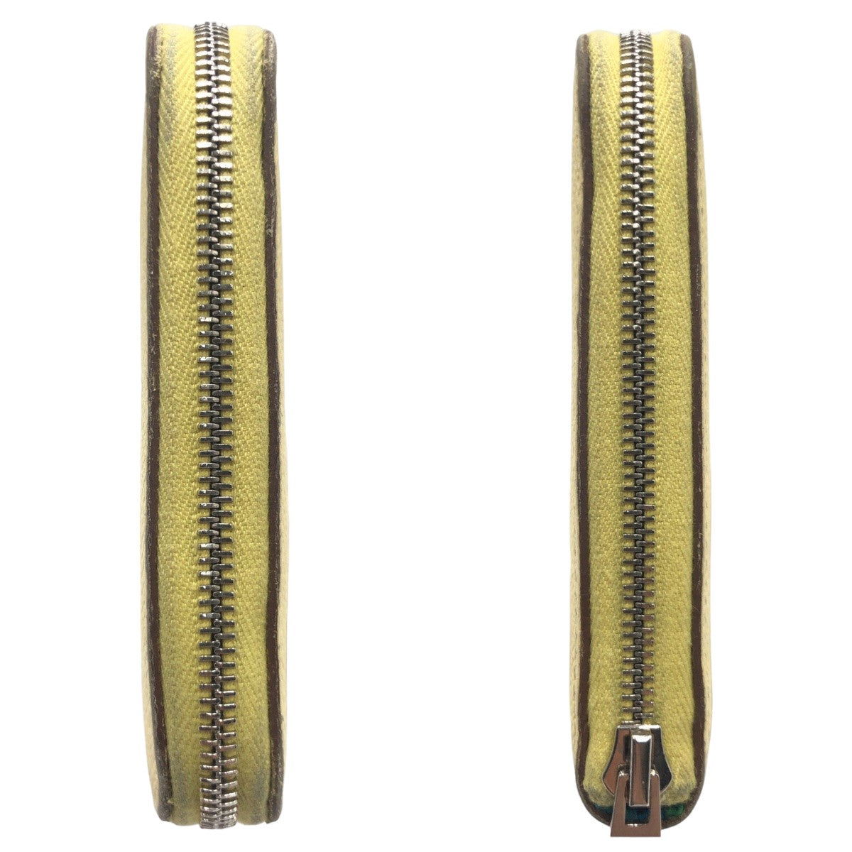 10582
HERMES エルメス アザップ ロングシルクイン イエロー 黄 ジョーヌプッサン ヴォーエプソン 長財布 ロングウォレット ラウンドファスナー X刻印  レディース