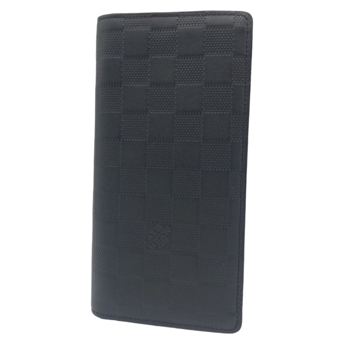 LOUIS VUITTON ルイヴィトン ポルトフォイユ ブラザ ダミエ アンフィニ ブラック 黒 シルバー金具 レザー N63010 長財布 ロングウォレット  メンズ