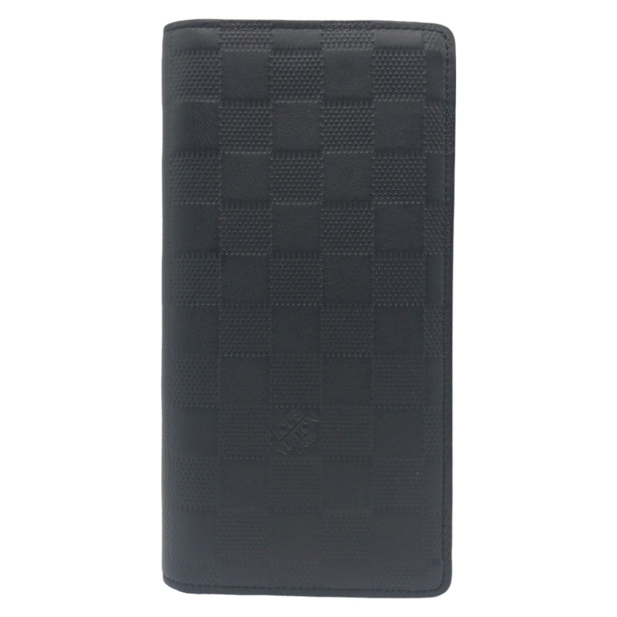 LOUIS VUITTON ルイヴィトン ポルトフォイユ ブラザ ダミエ アンフィニ ブラック 黒 シルバー金具 レザー N63010 長財布 ロングウォレット  メンズ