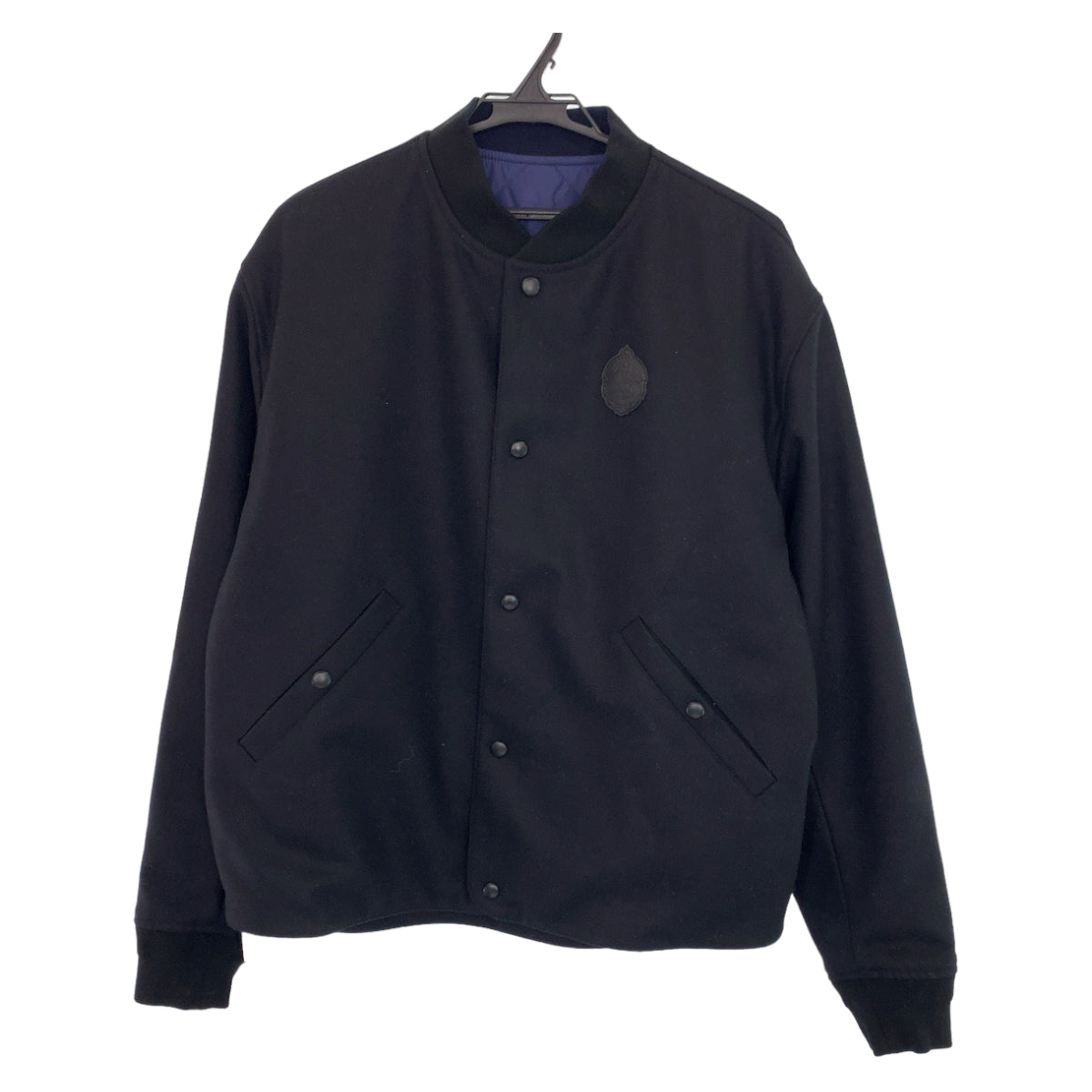 12533
Berluti ベルルッティ サイズ46 ネイビー ブラック シルバー金具 ウール / レザー R19OBL96PAEQ ブルゾン ジャケット スタジャン  メンズ