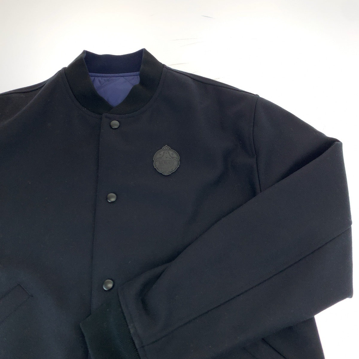 12533
Berluti ベルルッティ サイズ46 ネイビー ブラック シルバー金具 ウール / レザー R19OBL96PAEQ ブルゾン ジャケット スタジャン  メンズ