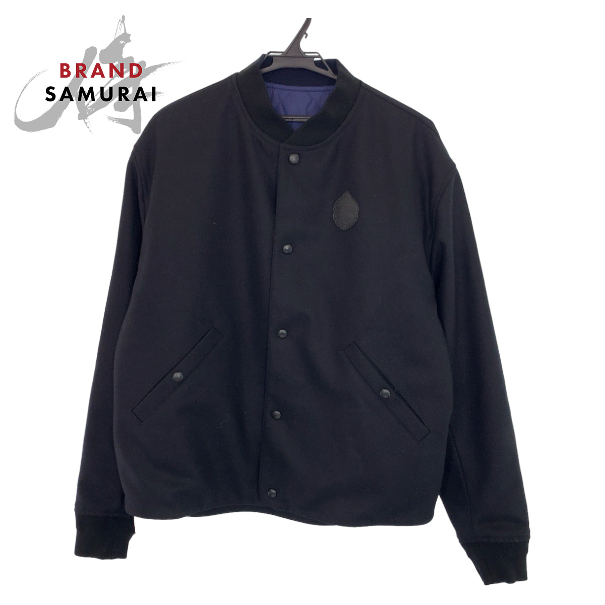 12533
Berluti ベルルッティ サイズ46 ネイビー ブラック シルバー金具 ウール / レザー R19OBL96PAEQ ブルゾン ジャケット スタジャン  メンズ