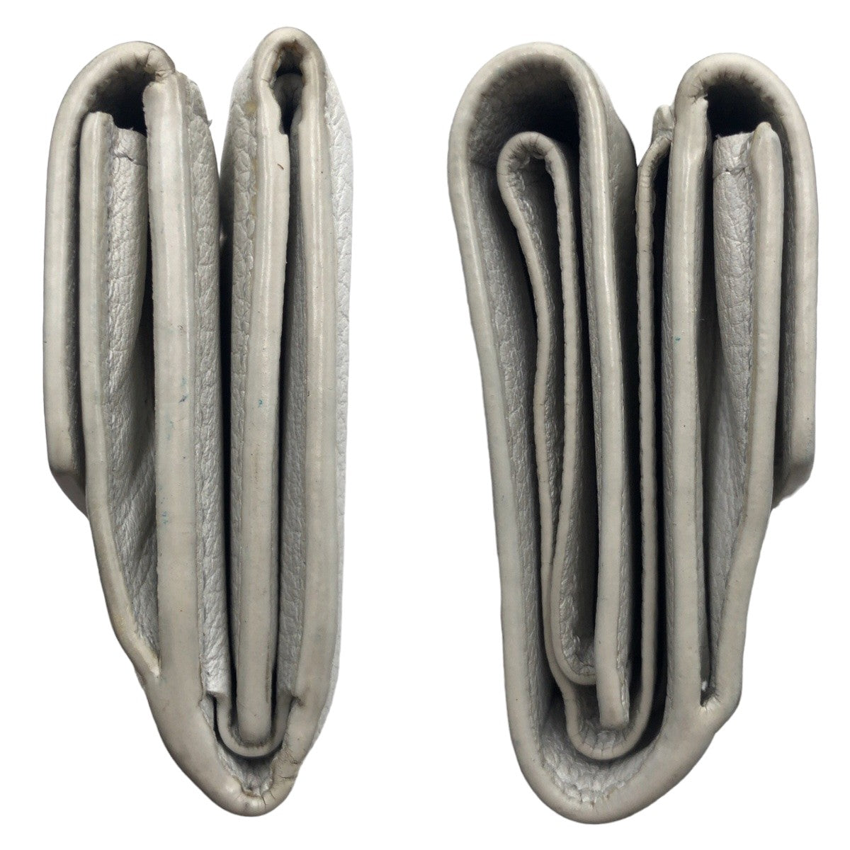 10592
LOUIS VUITTON ルイヴィトン ポルトフォイユ ロックミニ ホワイト シルバー金具 レザー M68482 折財布 コンパクトウォレット  レディース