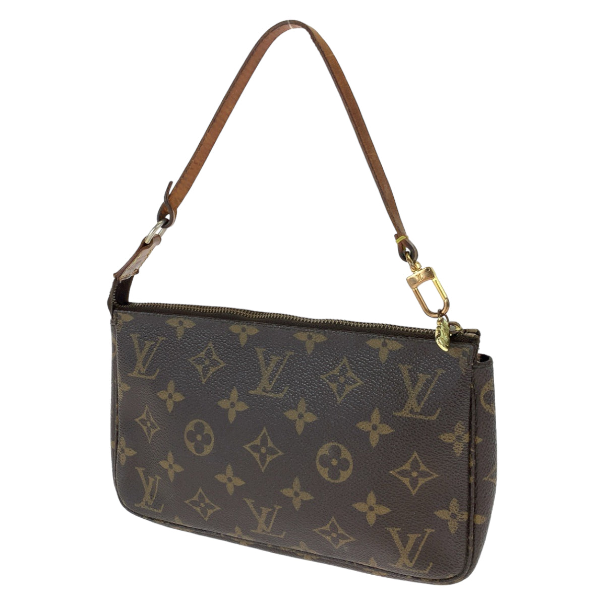 LOUIS VUITTON ルイヴィトン モノグラム ブラウン 茶 ベージュ ゴールド金具 PVC N51980 ポーチ アクセサリーポーチ  レディース