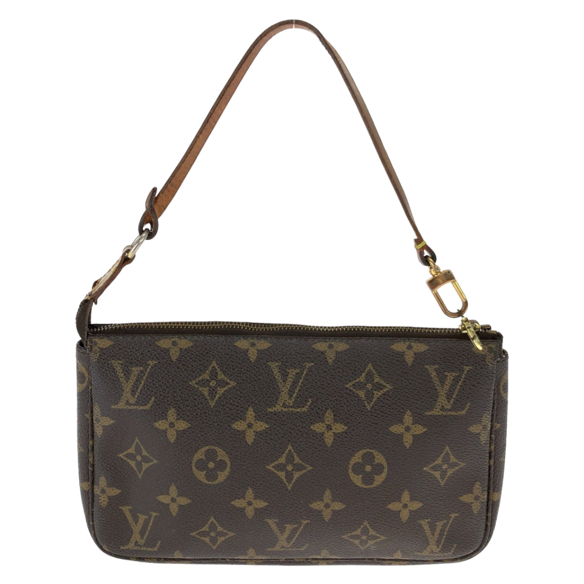 LOUIS VUITTON ルイヴィトン モノグラム ブラウン 茶 ベージュ ゴールド金具 PVC N51980 ポーチ アクセサリーポーチ  レディース