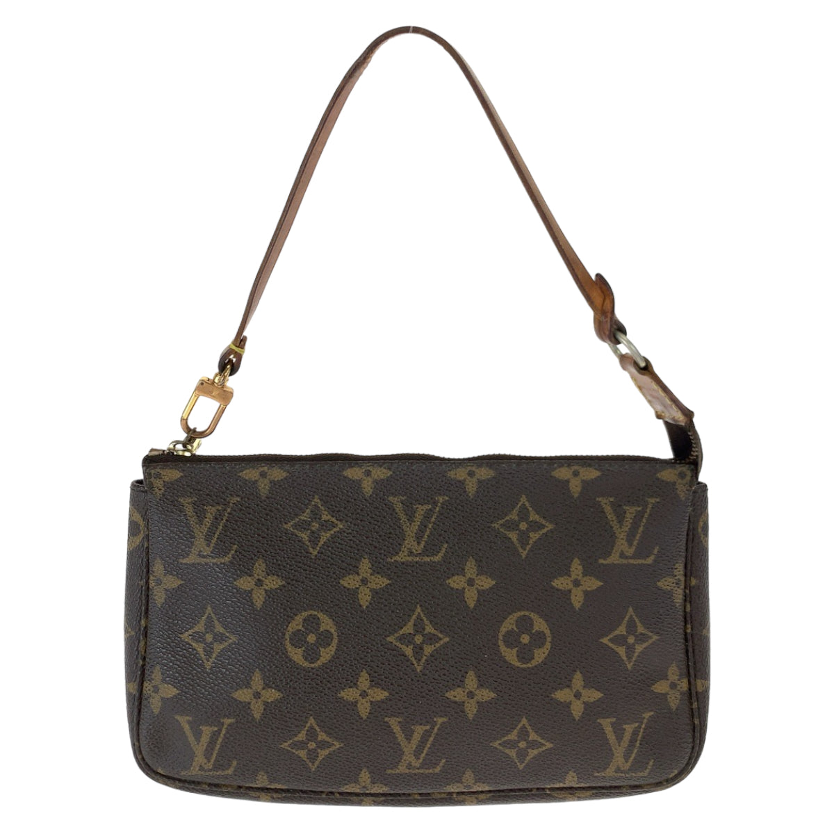 LOUIS VUITTON ルイヴィトン モノグラム ブラウン 茶 ベージュ ゴールド金具 PVC N51980 ポーチ アクセサリーポーチ  レディース