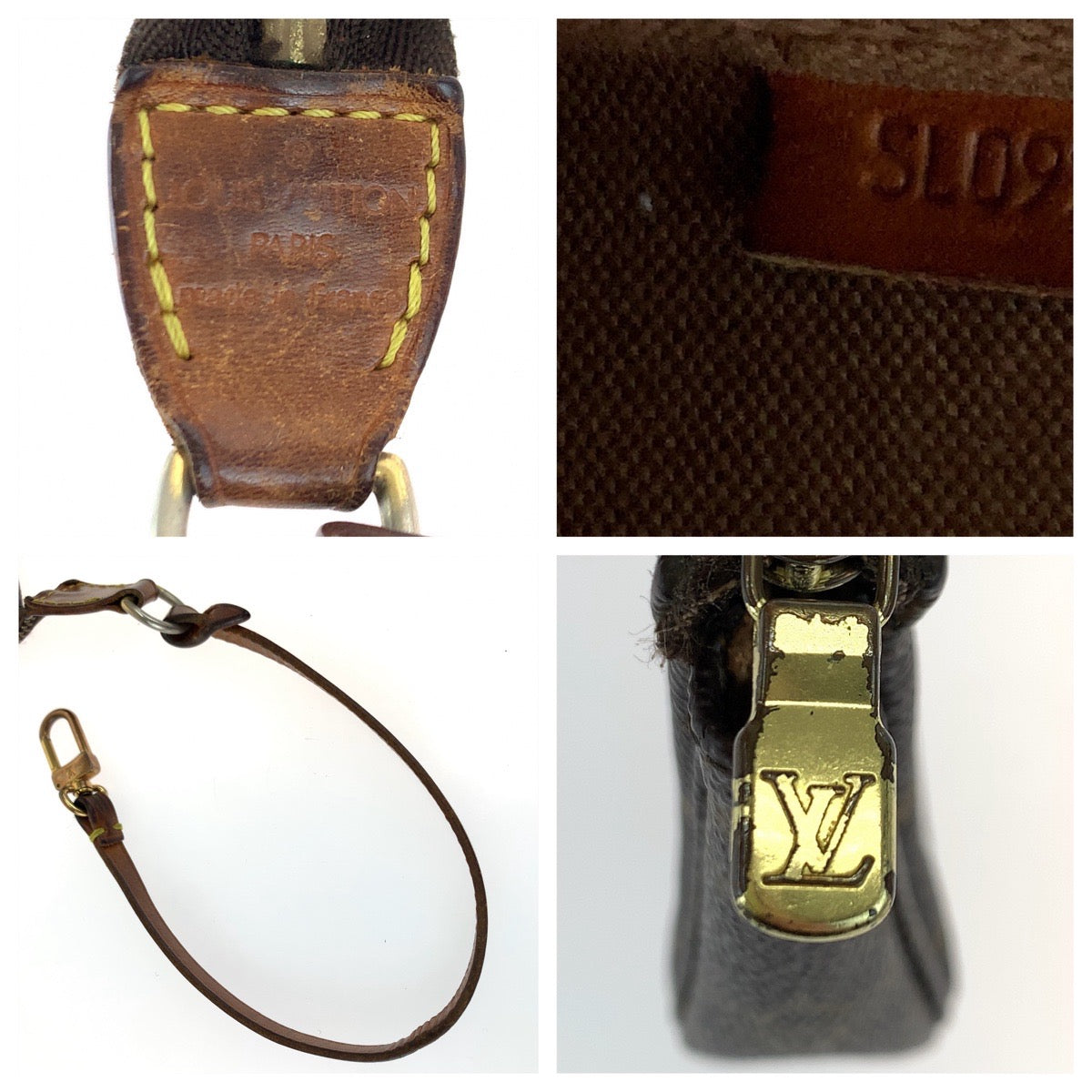 LOUIS VUITTON ルイヴィトン モノグラム ブラウン 茶 ベージュ ゴールド金具 PVC N51980 ポーチ アクセサリーポーチ  レディース