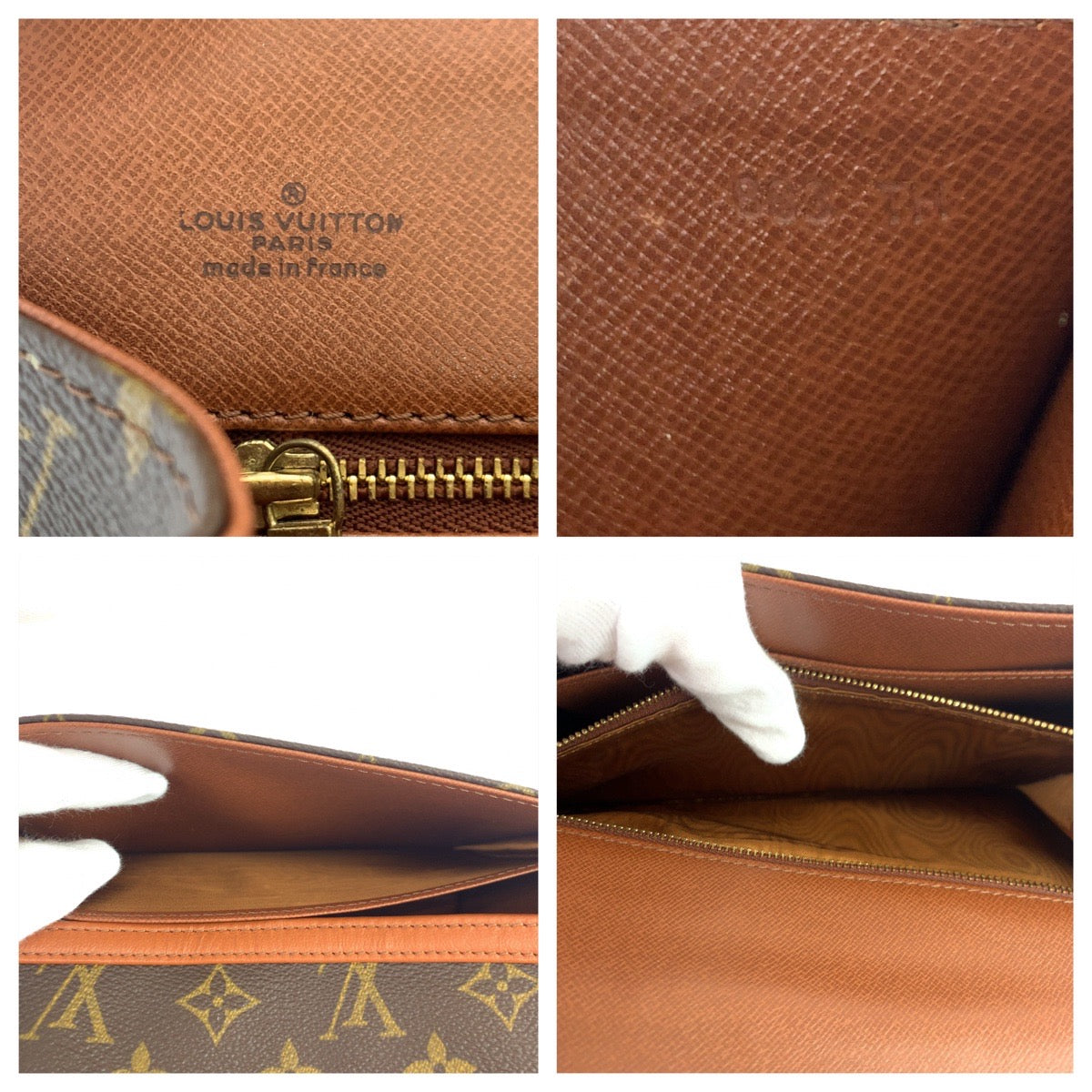 LOUIS VUITTON ルイヴィトン モノグラム ポシェットダムGM ブラウン 茶 ゴールド金具 PVC M51810 セカンドバッグ クラッチバッグ  メンズ