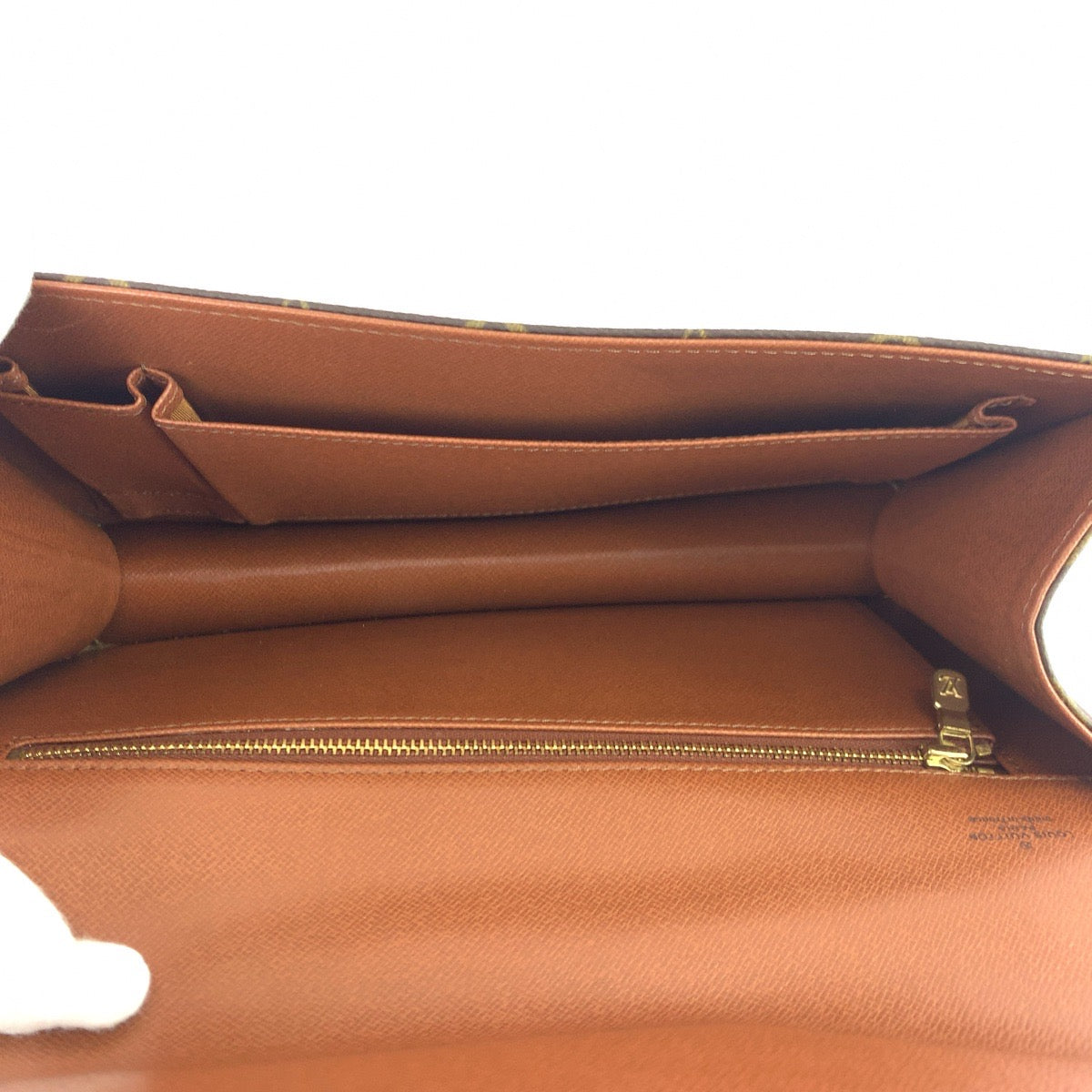 LOUIS VUITTON ルイヴィトン モノグラム ポシェットダムGM ブラウン 茶 ゴールド金具 PVC M51810 セカンドバッグ クラッチバッグ  メンズ