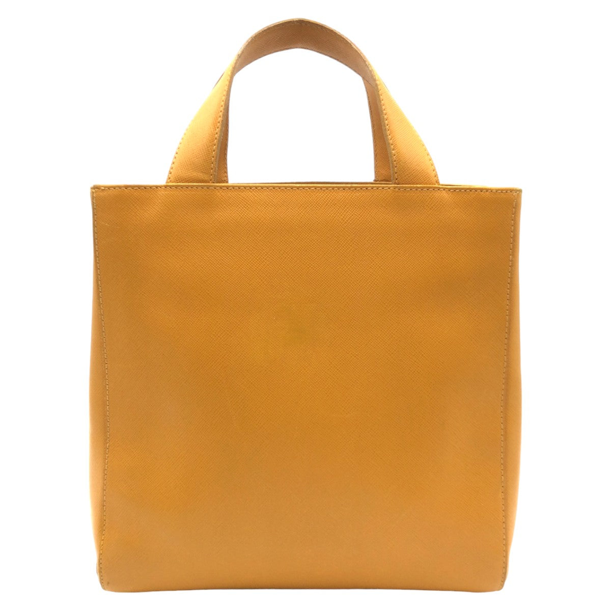 10594
PRADA プラダ サフィアーノ 三角ロゴ イエロー レザー トートバッグ ハンドバッグ ショルダーバッグ 2WAY  レディース