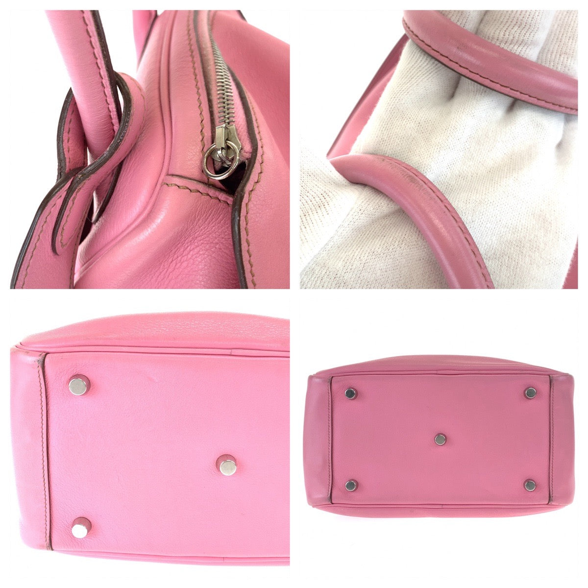 HERMES エルメス リンディ26 ピンク シルバー金具 レザー / トリヨンクレマンス ショルダーバッグ ハンドバッグ 2way  レディース