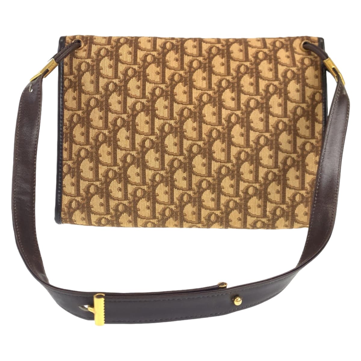 10601
Dior ディオール ヴィンテージ トロッター ベージュ 薄茶 ブラウン 茶色 ゴールド金具 キャンバス / レザー ショルダーバッグ 肩掛け  レディース