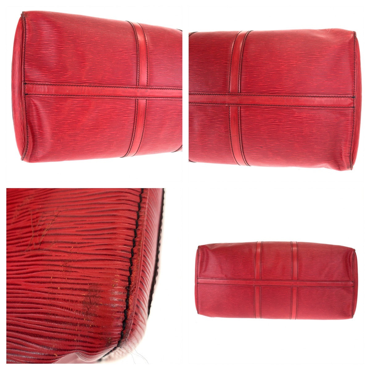 10602
LOUIS VUITTON ルイヴィトン エピ キーポル55 レッド 赤 ゴールド金具 エピレザー M42957 ボストンバッグ 旅行バッグ 男女兼用  メンズ