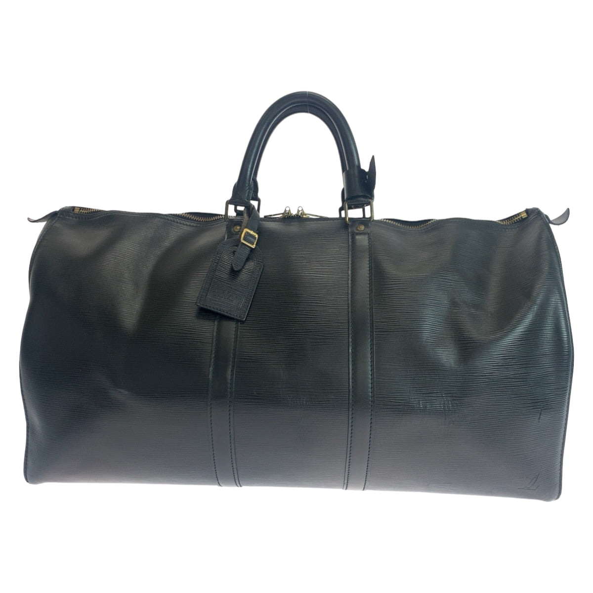 LOUIS VUITTON ルイヴィトン エピ キーポル55 ノワール ブラック 黒 ゴールド金具 エピレザー M42952 ボストンバッグ 旅行バッグ  メンズ