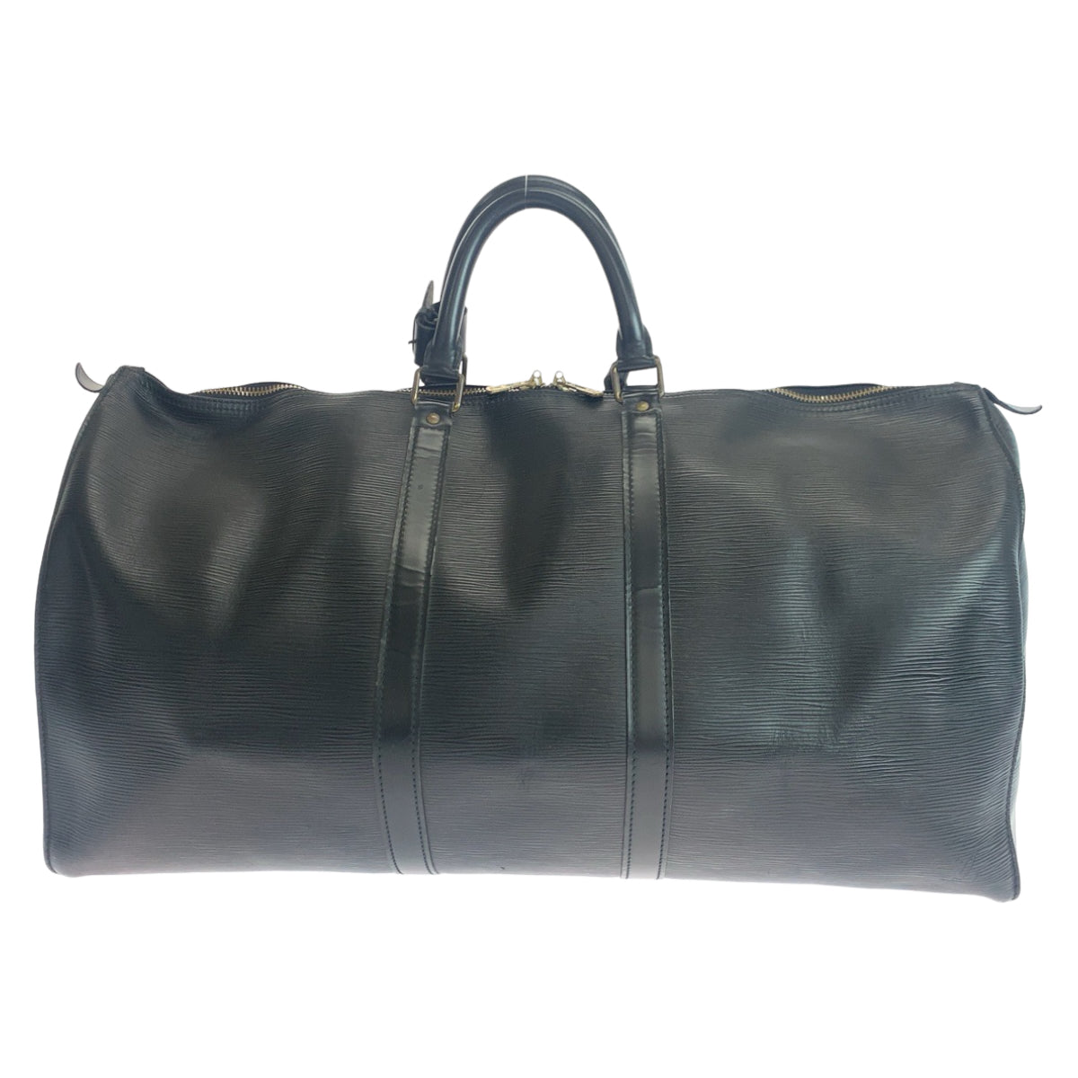 LOUIS VUITTON ルイヴィトン エピ キーポル55 ノワール ブラック 黒 ゴールド金具 エピレザー M42952 ボストンバッグ 旅行バッグ  メンズ