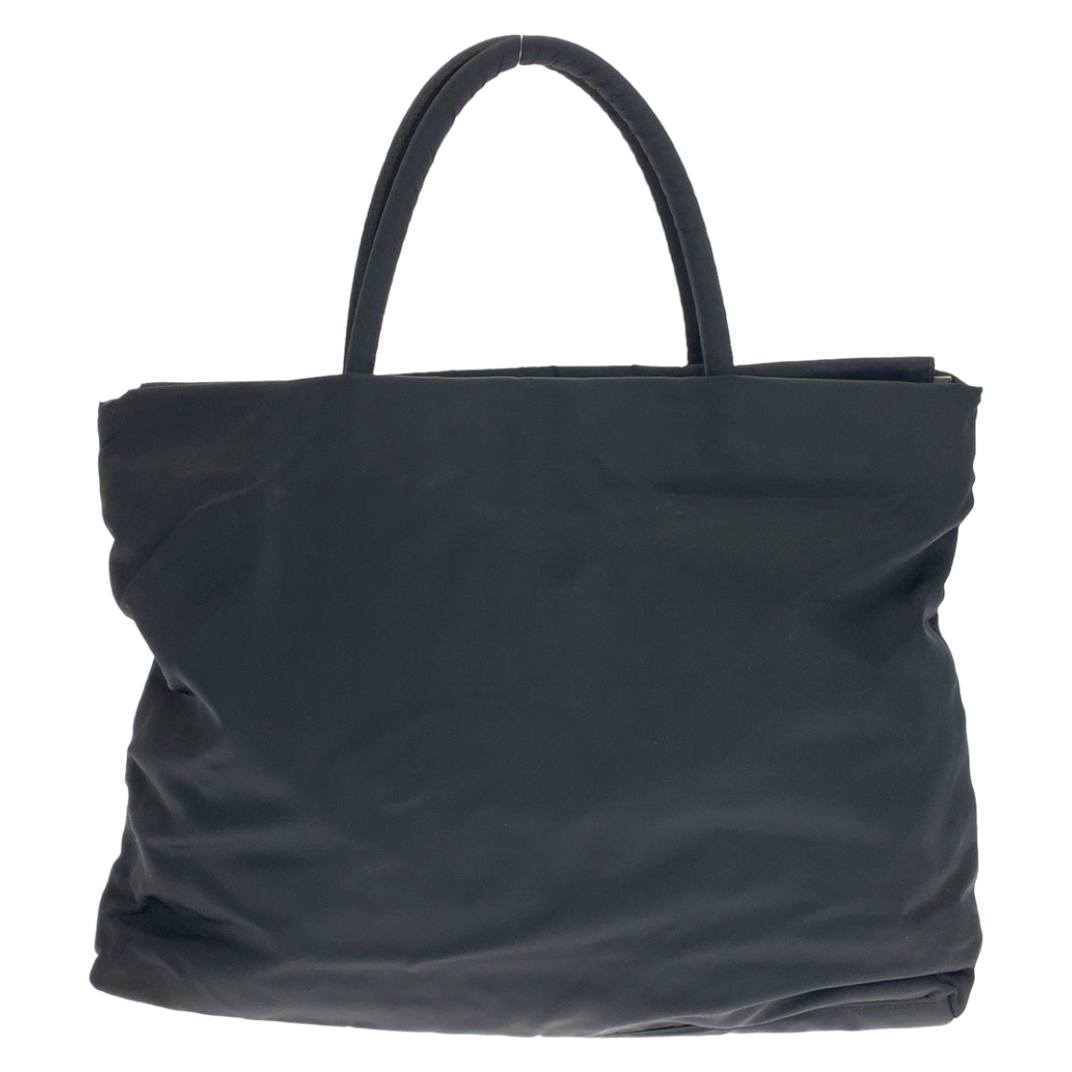 10604
PRADA プラダ テスート 三角ロゴプレート ブラック ゴールド金具 ナイロン トートバッグ ハンドバッグ  レディース