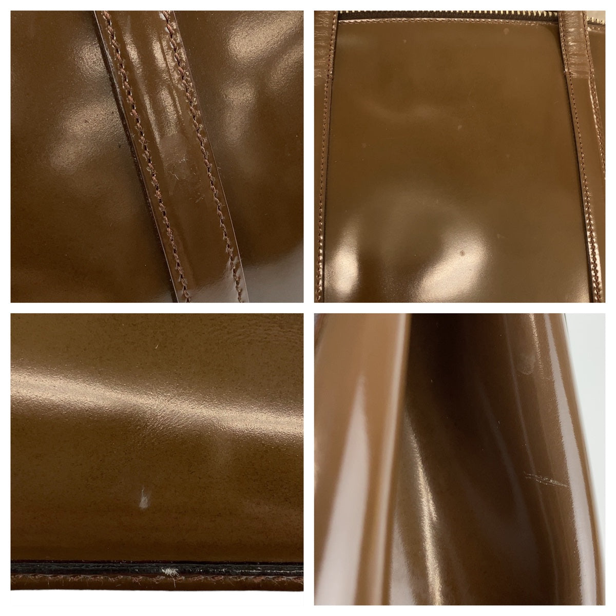 PRADA Prada logo embossed brown silver hardware leather shoulder bag for women