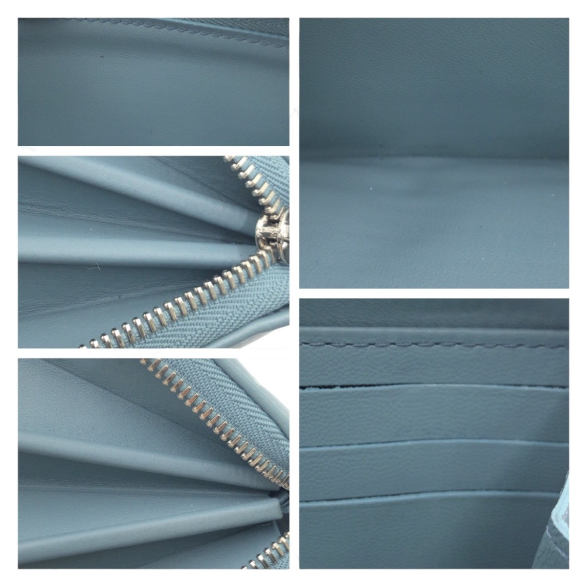 10617
LOUIS VUITTON ルイヴィトン クッサン モノグラム エンボス 日本限定色 ブルーグラシエール シルバー金具 レザー M81707 長財布 ジッピーウォレット ロングウォレット ラウンドファスナー  レディース