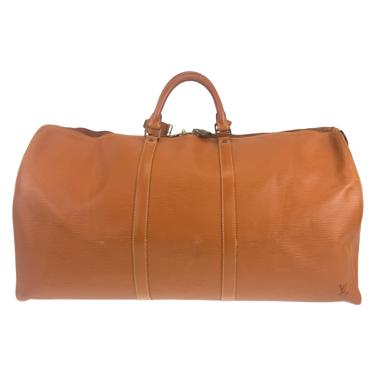 LOUIS VUITTON ルイヴィトン エピ キーポル60 ブラウン 茶 ゴールド金具 エピレザー M42948 ボストンバッグ 旅行バッグ 男女兼用  メンズ