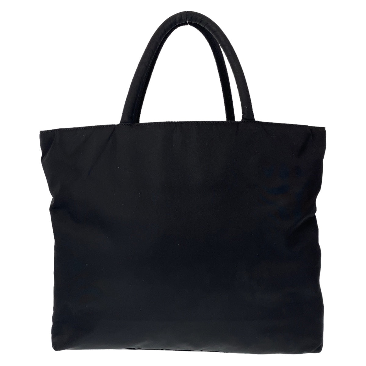 PRADA Prada Tessuto Triangle Logo Plate Black Gold Hardware Nylon Tote Bag Handbag Women's