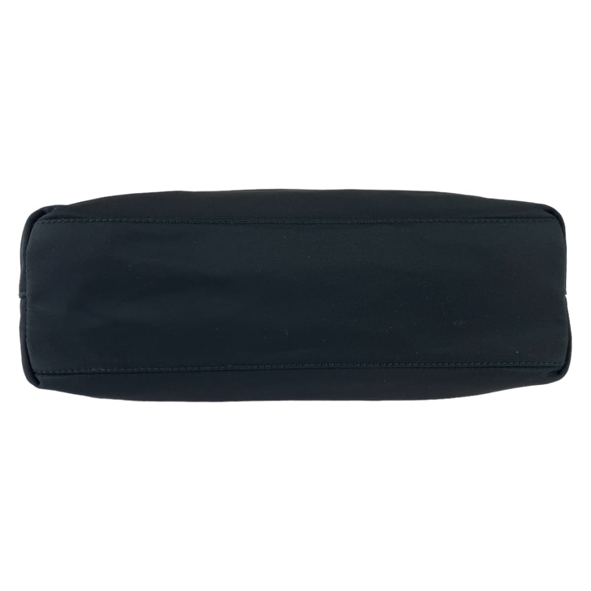 PRADA Prada Tessuto Triangle Logo Plate Black Nylon Handbag Tote Bag Women's