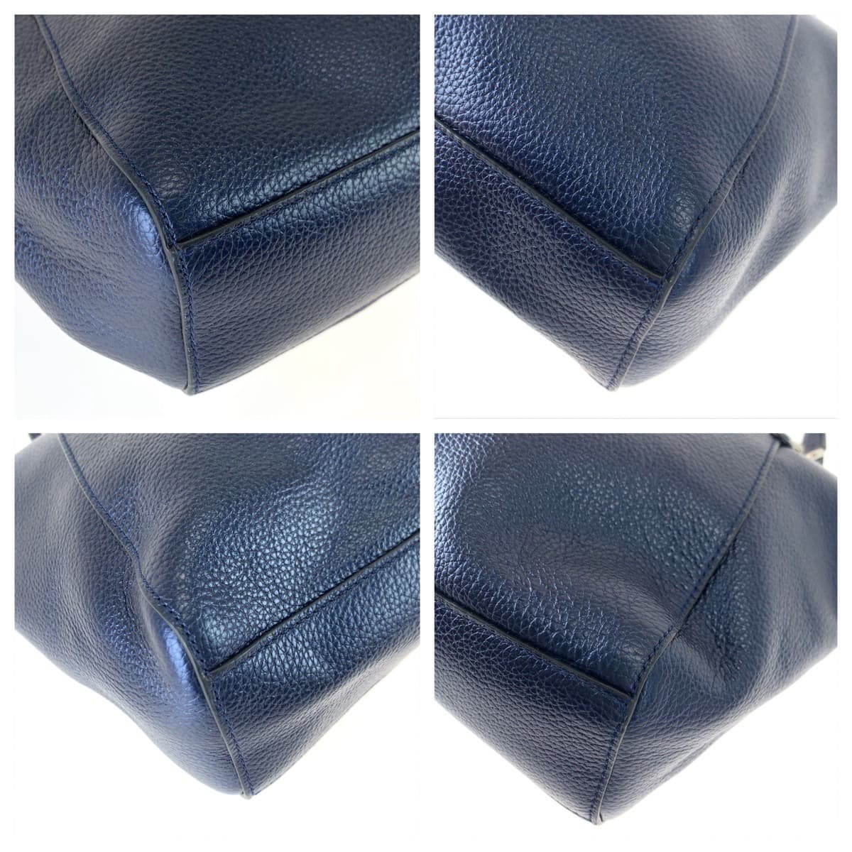 COACH コーチ マディソン ネイビー レザー 56127 ショルダーバッグ ハンドバッグ 2way  レディース