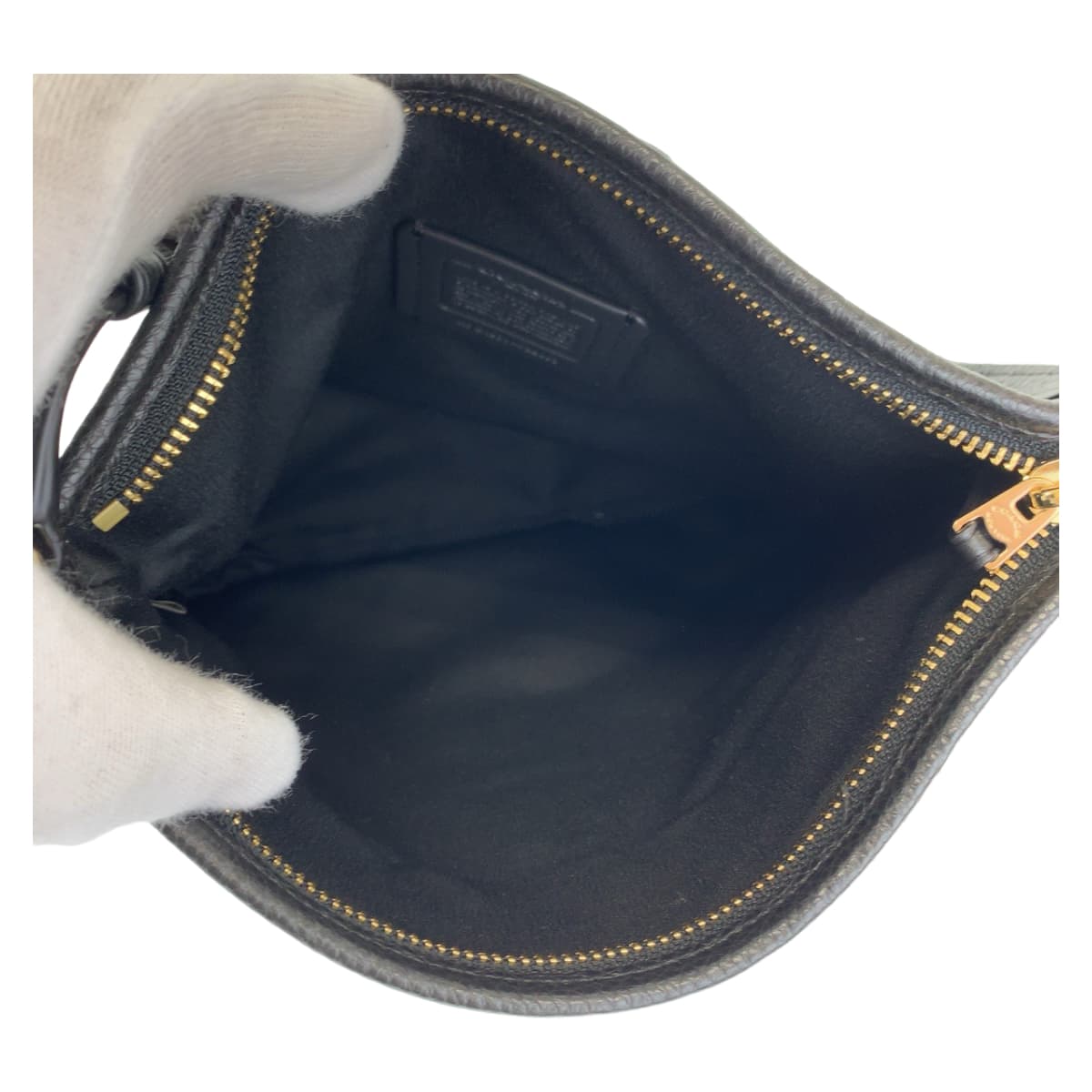 COACH コーチ マディソン ブラック 黒 ゴールド金具 レザー ショルダーバッグ 斜め掛け  レディース