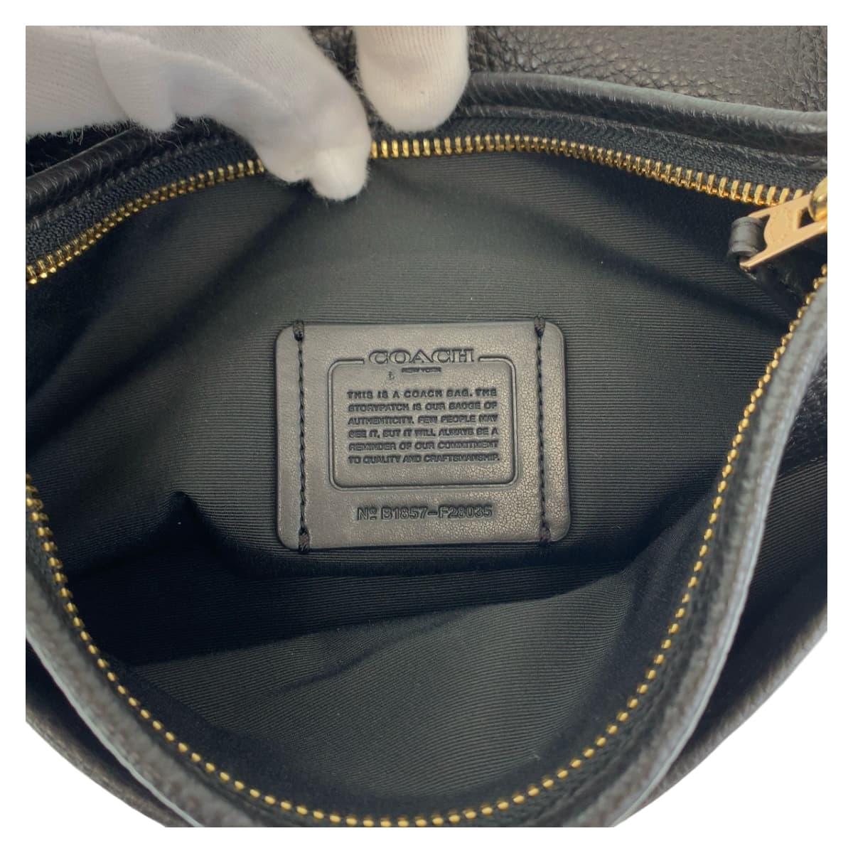 COACH コーチ マディソン ブラック 黒 ゴールド金具 レザー ショルダーバッグ 斜め掛け  レディース