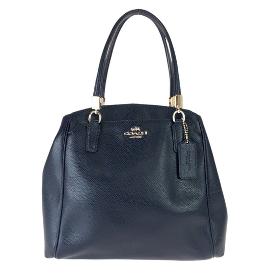COACH コーチ マディソン ネイビー レザー ショルダーバッグ ハンドバッグ 2way  レディース