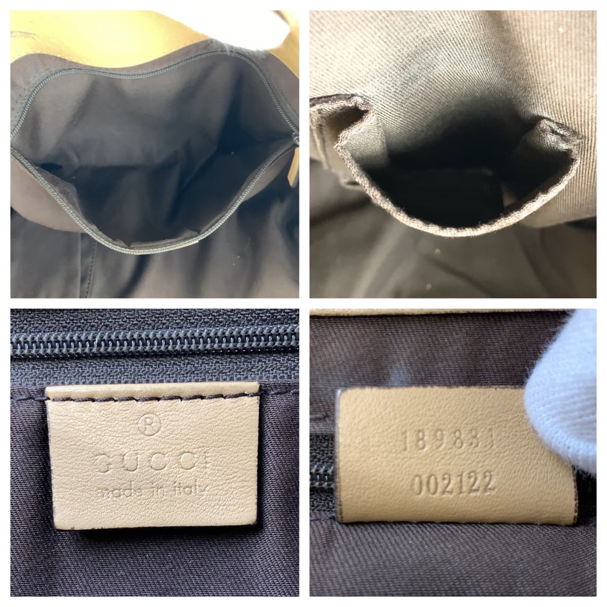 10626
GUCCI グッチ アビー ベージュ ブラウン ゴールド金具 GGキャンバス / レザー 189831 トートバッグ ショルダーバッグ ハンドバッグ  レディース