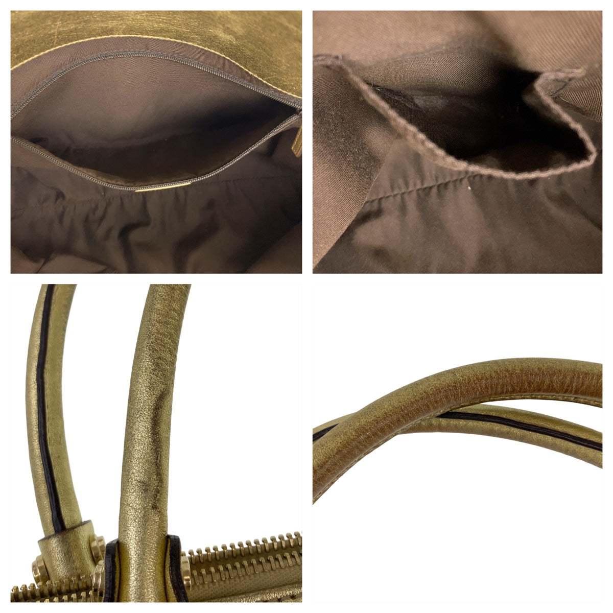 10628
GUCCI グッチ アビー ベージュ ゴールド金具 GGキャンバス 189831 トートバッグ ショルダーバッグ  レディース