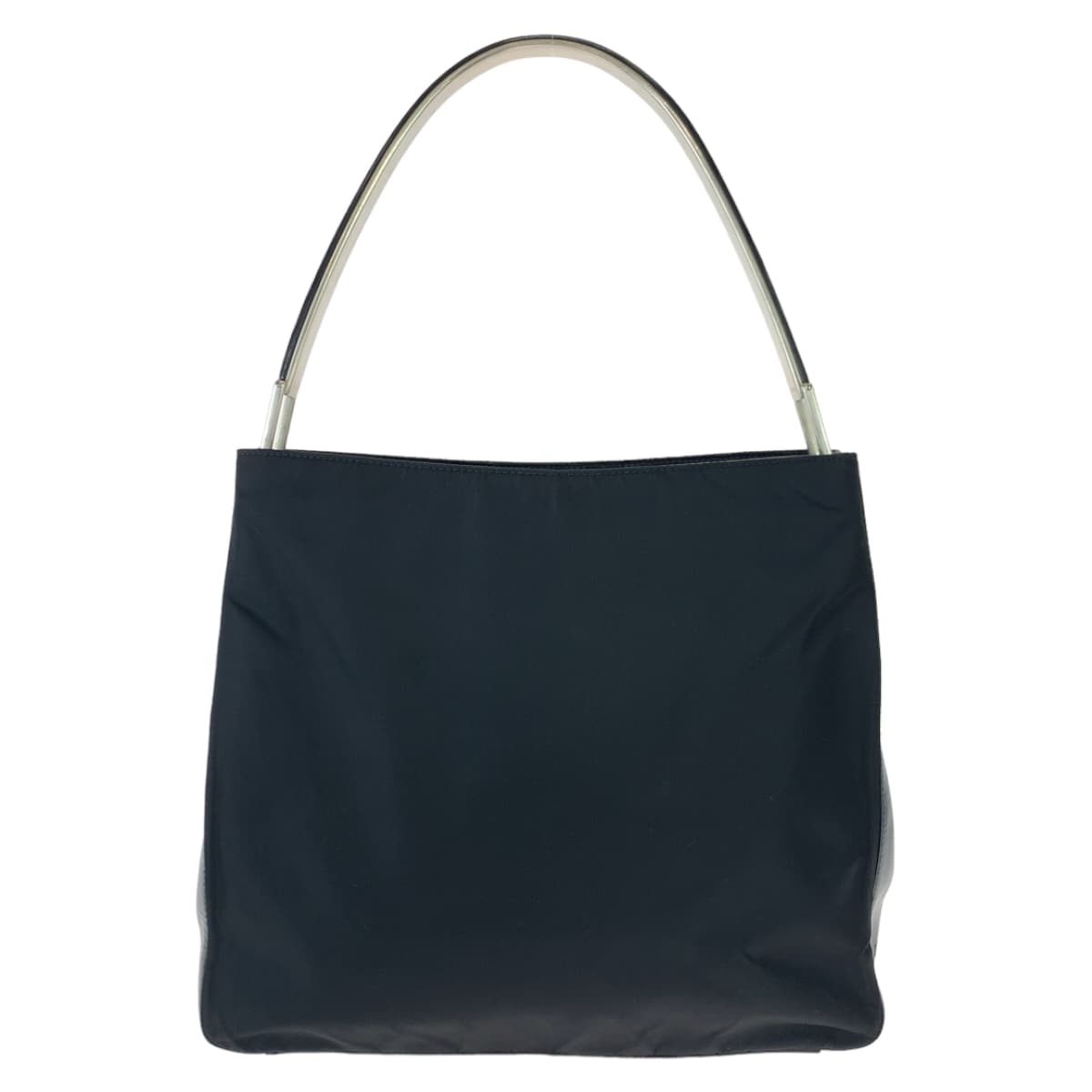 10634
PRADA プラダ テスート プラハンドル ブラック 黒 ナイロン / レザー ホーボー ショルダーバッグ ハンドバッグ  レディース